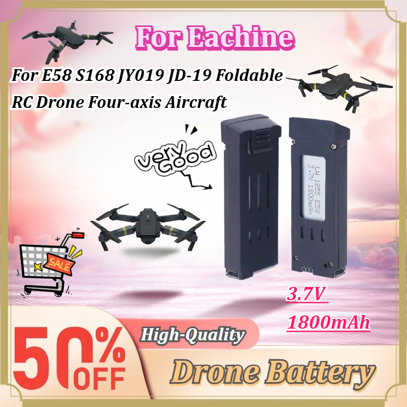 Eachine Drone E58 - Batteria Ricaricabile 3.7V 1800mAh per Drone